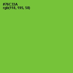 #76C33A - Chartreuse Color Image