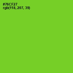 #76CF27 - Chartreuse Color Image