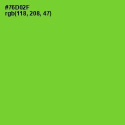 #76D02F - Chartreuse Color Image