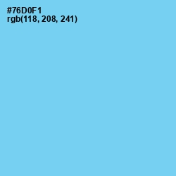 #76D0F1 - Sky Blue Color Image