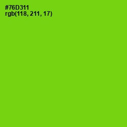 #76D311 - Chartreuse Color Image