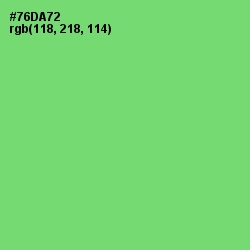 #76DA72 - Pastel Green Color Image