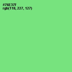 #76E37F - Screamin' Green Color Image