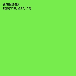 #76ED4D - Screamin' Green Color Image