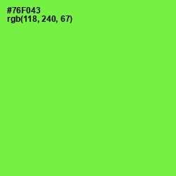 #76F043 - Screamin' Green Color Image