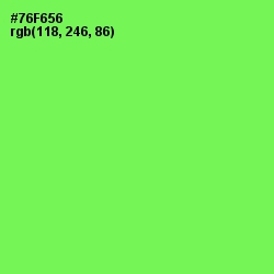 #76F656 - Screamin' Green Color Image