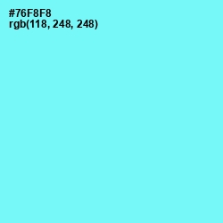 #76F8F8 - Spray Color Image