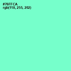 #76FFCA - Aquamarine Color Image