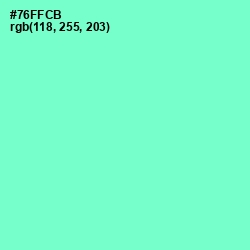 #76FFCB - Aquamarine Color Image