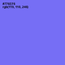 #776EF6 - Moody Blue Color Image