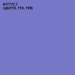 #7777C7 - Moody Blue Color Image