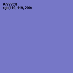 #7777C8 - Moody Blue Color Image