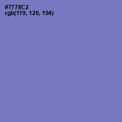 #7778C2 - Blue Marguerite Color Image