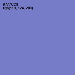 #777CC8 - Moody Blue Color Image