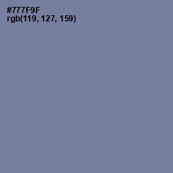 #777F9F - Waterloo  Color Image