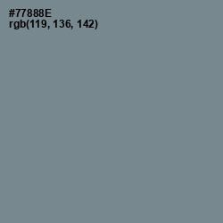 #77888E - Blue Smoke Color Image