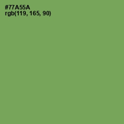 #77A55A - Asparagus Color Image