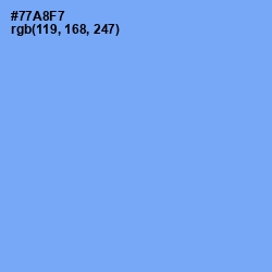 #77A8F7 - Cornflower Blue Color Image