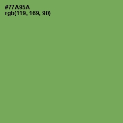 #77A95A - Asparagus Color Image