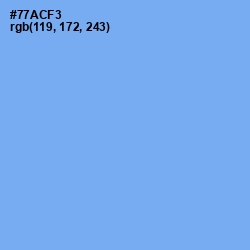 #77ACF3 - Cornflower Blue Color Image
