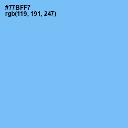 #77BFF7 - Cornflower Blue Color Image