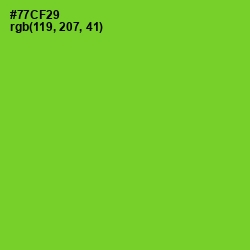 #77CF29 - Chartreuse Color Image