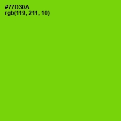 #77D30A - Chartreuse Color Image