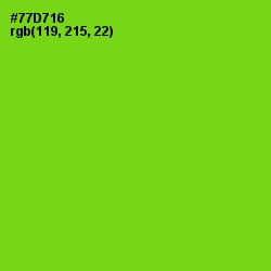 #77D716 - Chartreuse Color Image