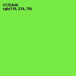 #77EA46 - Screamin' Green Color Image