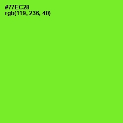 #77EC28 - Chartreuse Color Image