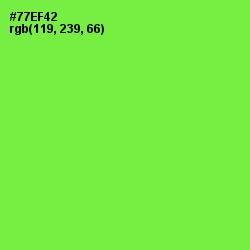 #77EF42 - Screamin' Green Color Image