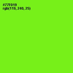 #77F019 - Chartreuse Color Image