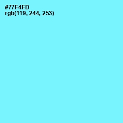 #77F4FD - Spray Color Image