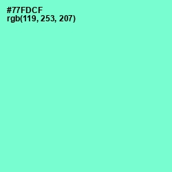 #77FDCF - Aquamarine Color Image