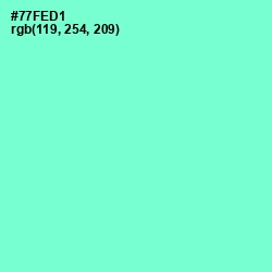 #77FED1 - Aquamarine Color Image