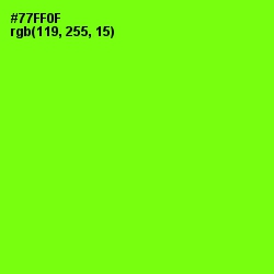 #77FF0F - Chartreuse Color Image