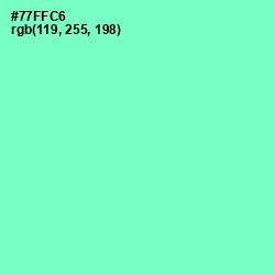 #77FFC6 - Aquamarine Color Image