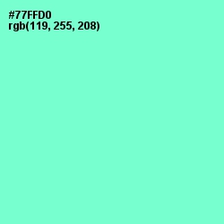 #77FFD0 - Aquamarine Color Image