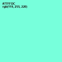 #77FFDC - Aquamarine Color Image