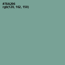 #78A296 - Sea Nymph Color Image