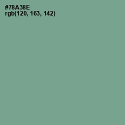 #78A38E - Bay Leaf Color Image