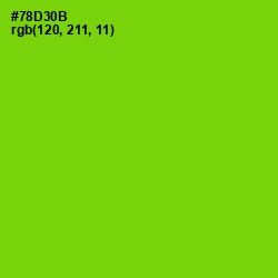 #78D30B - Chartreuse Color Image