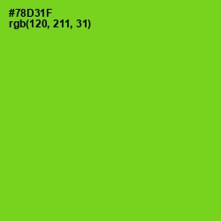 #78D31F - Chartreuse Color Image