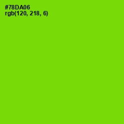 #78DA06 - Chartreuse Color Image