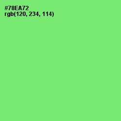 #78EA72 - Screamin' Green Color Image