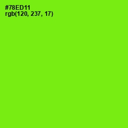 #78ED11 - Chartreuse Color Image