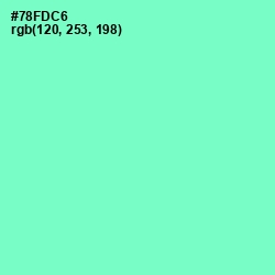 #78FDC6 - Aquamarine Color Image