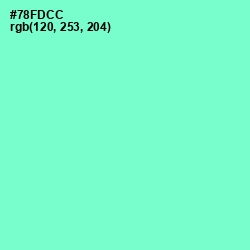 #78FDCC - Aquamarine Color Image