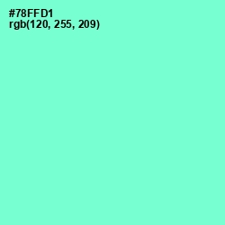 #78FFD1 - Aquamarine Color Image