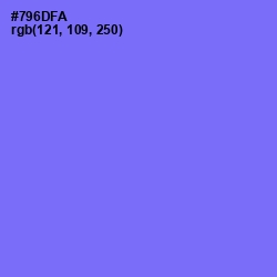 #796DFA - Moody Blue Color Image